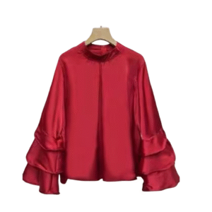 Luxury tiered sleeve blouse A1216-1