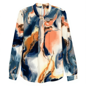 Marble pattern long sleeve top 202511A
