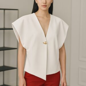 Women's sleeveless blazer A1210-1