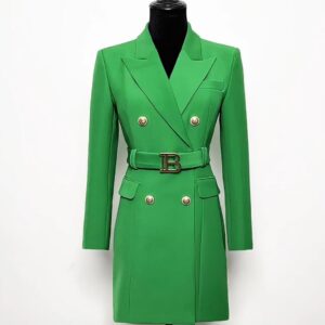luxurious green blazer dress A1008-1